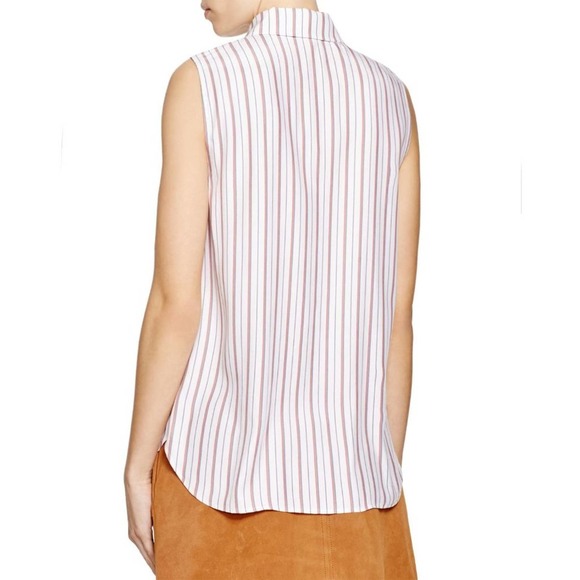 FRAME Women’s Le Scarf Silk Sleeveless Blouse L - Picture 2 of 10